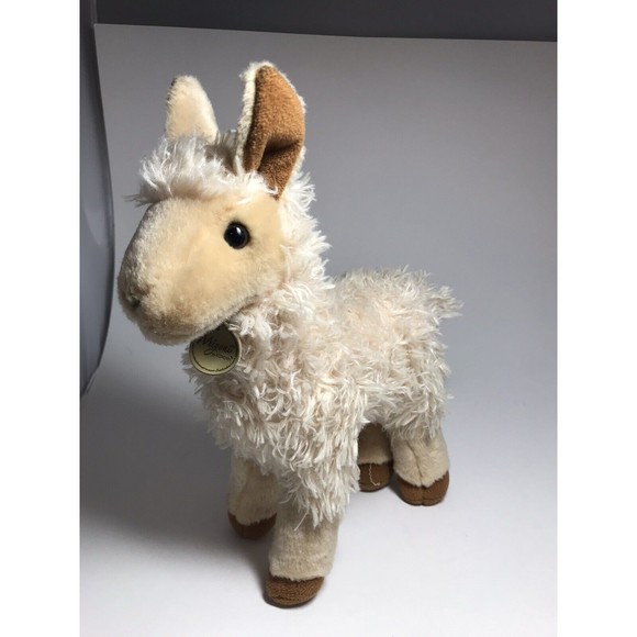 Baby Llama Plush Miyoni by Aurora Stuffed Animal 10” Alpaca Tan - Picture 3 of 12